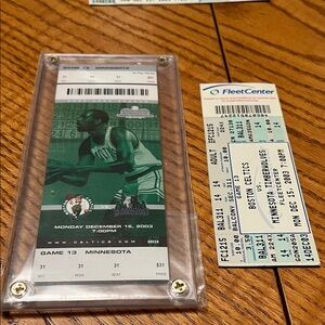 Cedric Maxwell BOSTON CELTICS Retirement Ceremony TICKET STUB 12/15/2003 Sealed
